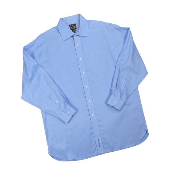 Jos. A. Bank Signature Collection Blue Collared Formal Button Down Shirt 16-32 - Picture 2 of 6
